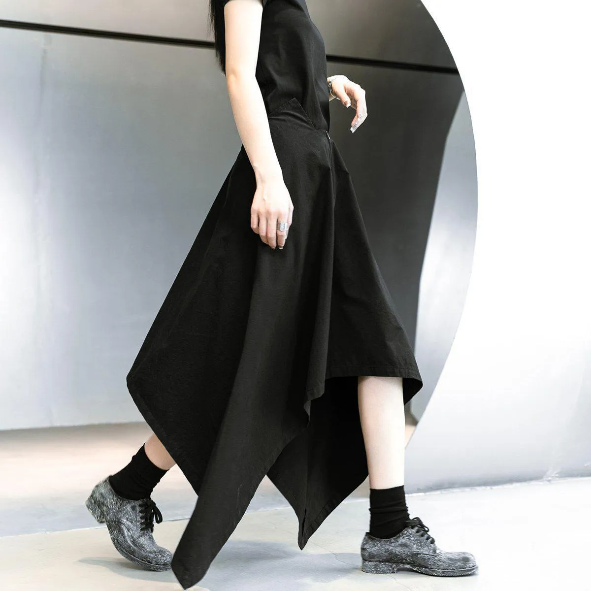 Asymmetrical Hem Skirt