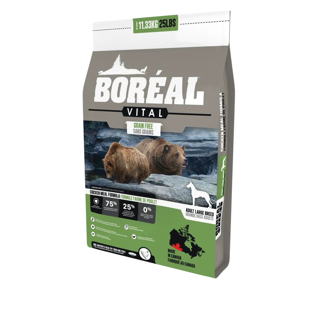 Boreal Vital Large Breed Chicken Meal - Grain Free Dry Dog Food