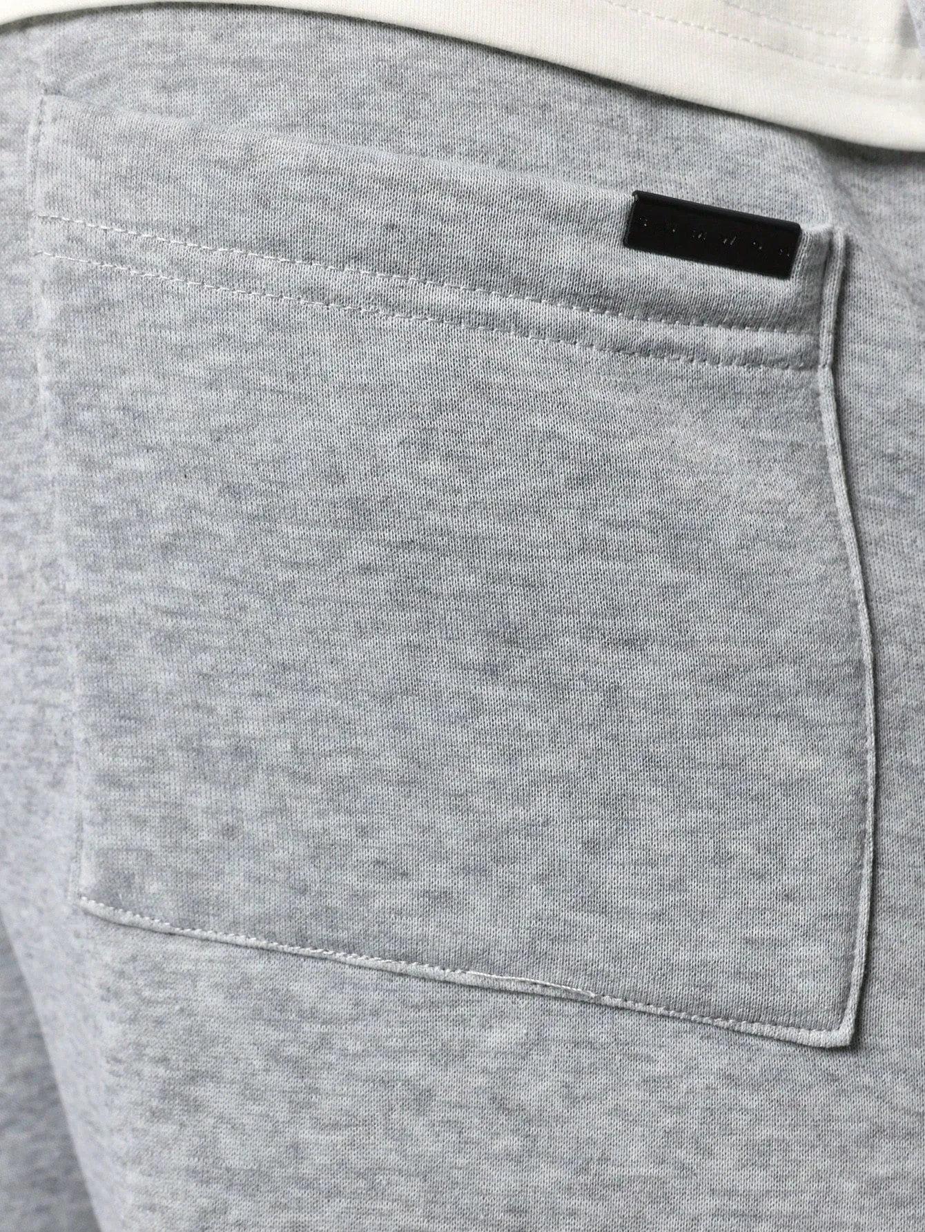 Crop Fit Colour Block Crew Neck Sweatshirt And Drop Crotch Sweatpants 2 Piece Set