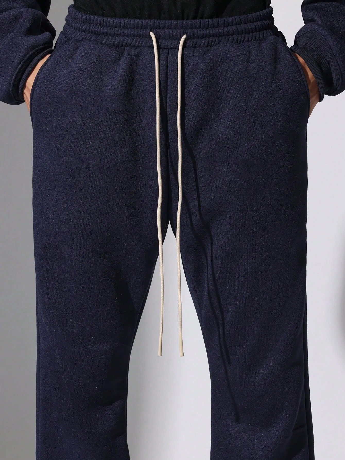 Crop Fit Overhead Hoodie And Flare Fit Sweatpants 2 Piece Set