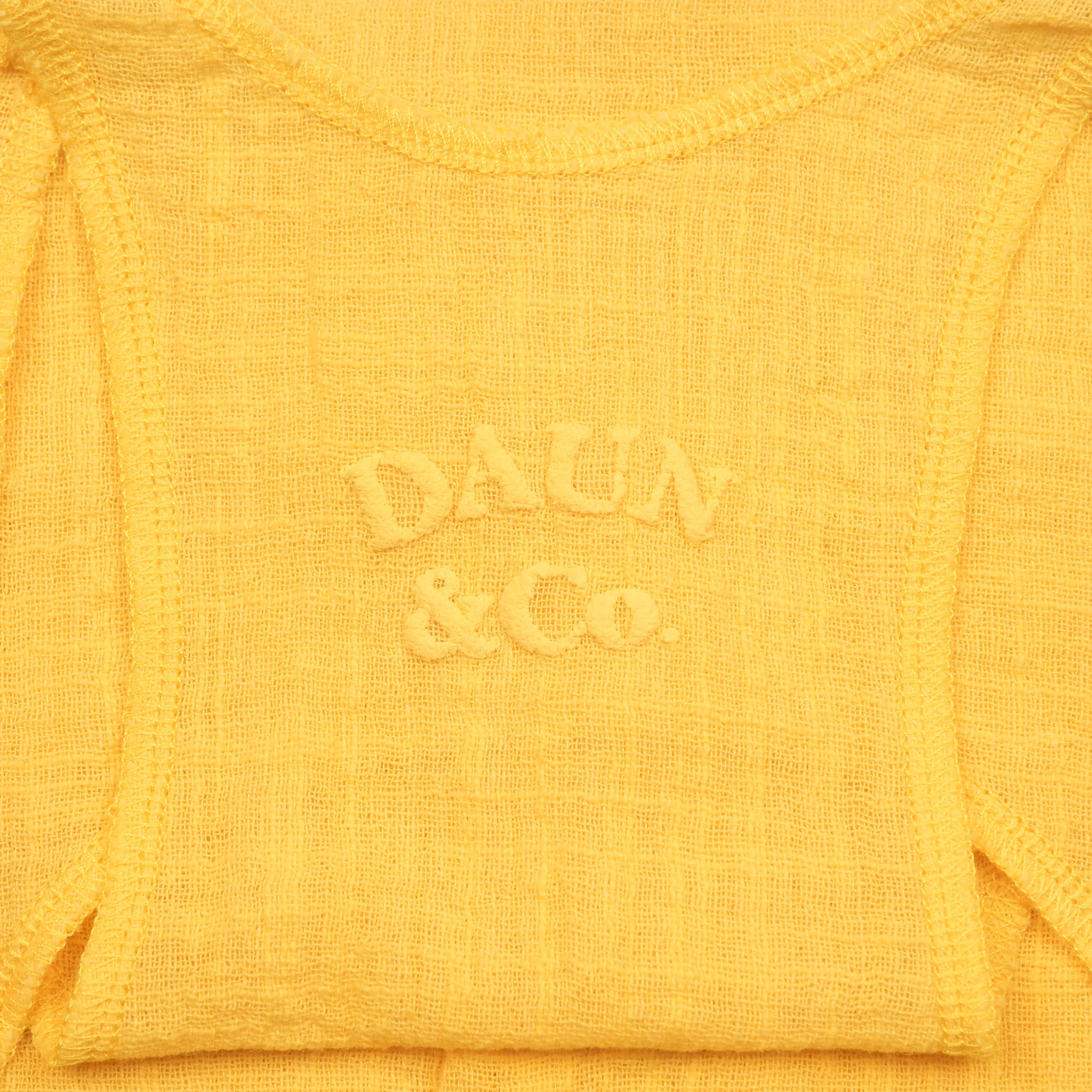 DAUN RACER TANK TOP - Cotton Gauze | Bright Yellow
