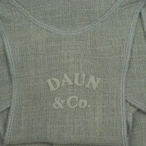 DAUN RACER TANK TOP - Cotton Gauze | Light Olive Green
