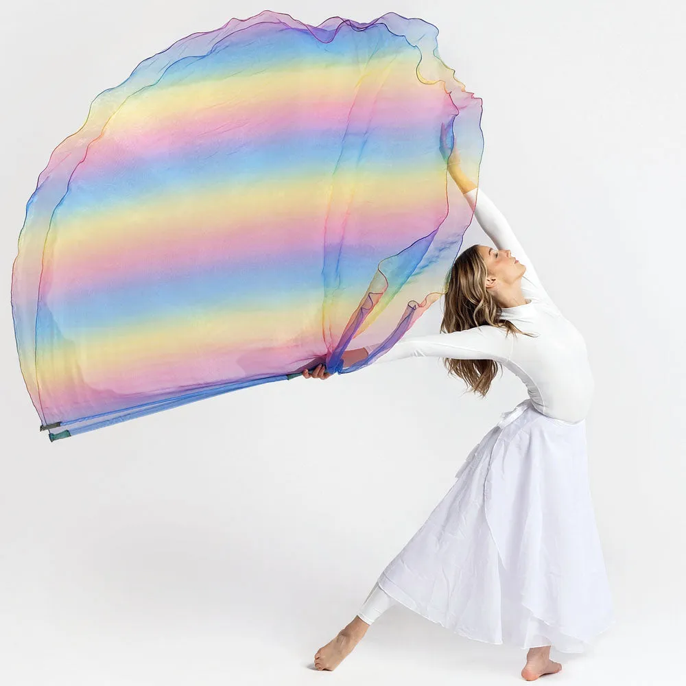 DIY Worship Flag Kit - Rainbow Sheer