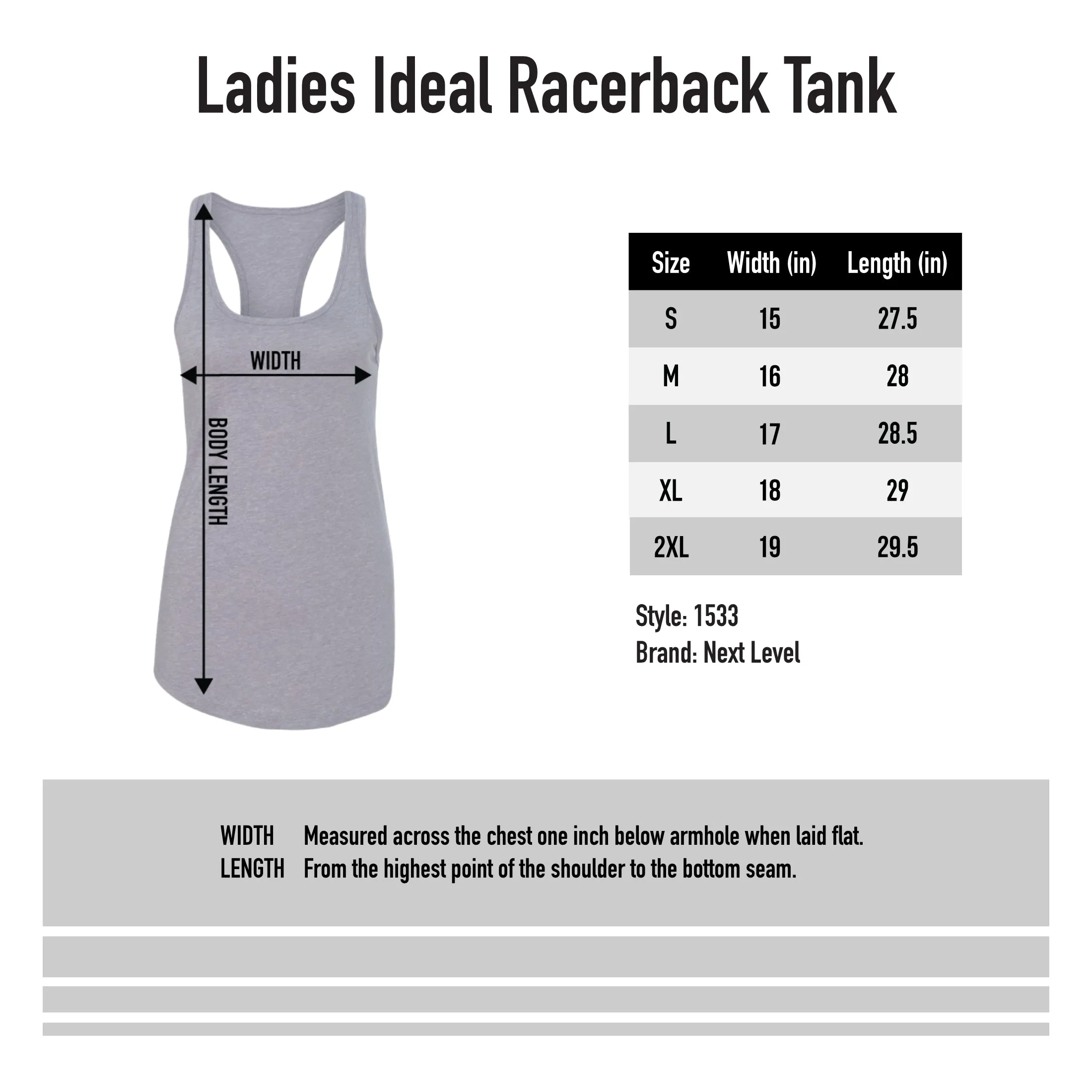 DVMS Ladies Racerback Tank - Heather Grey
