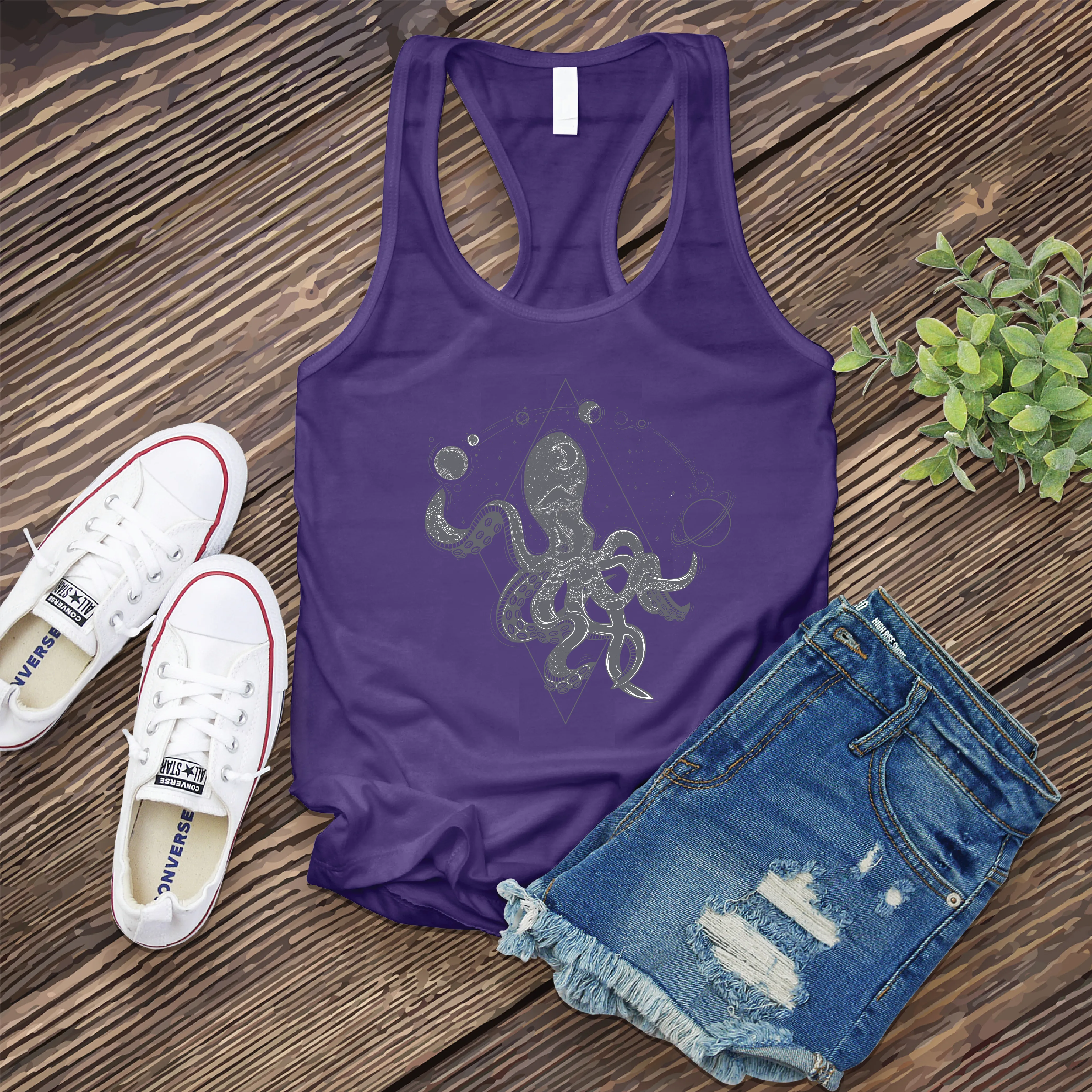 Galactic Octopus Women's Tank Top