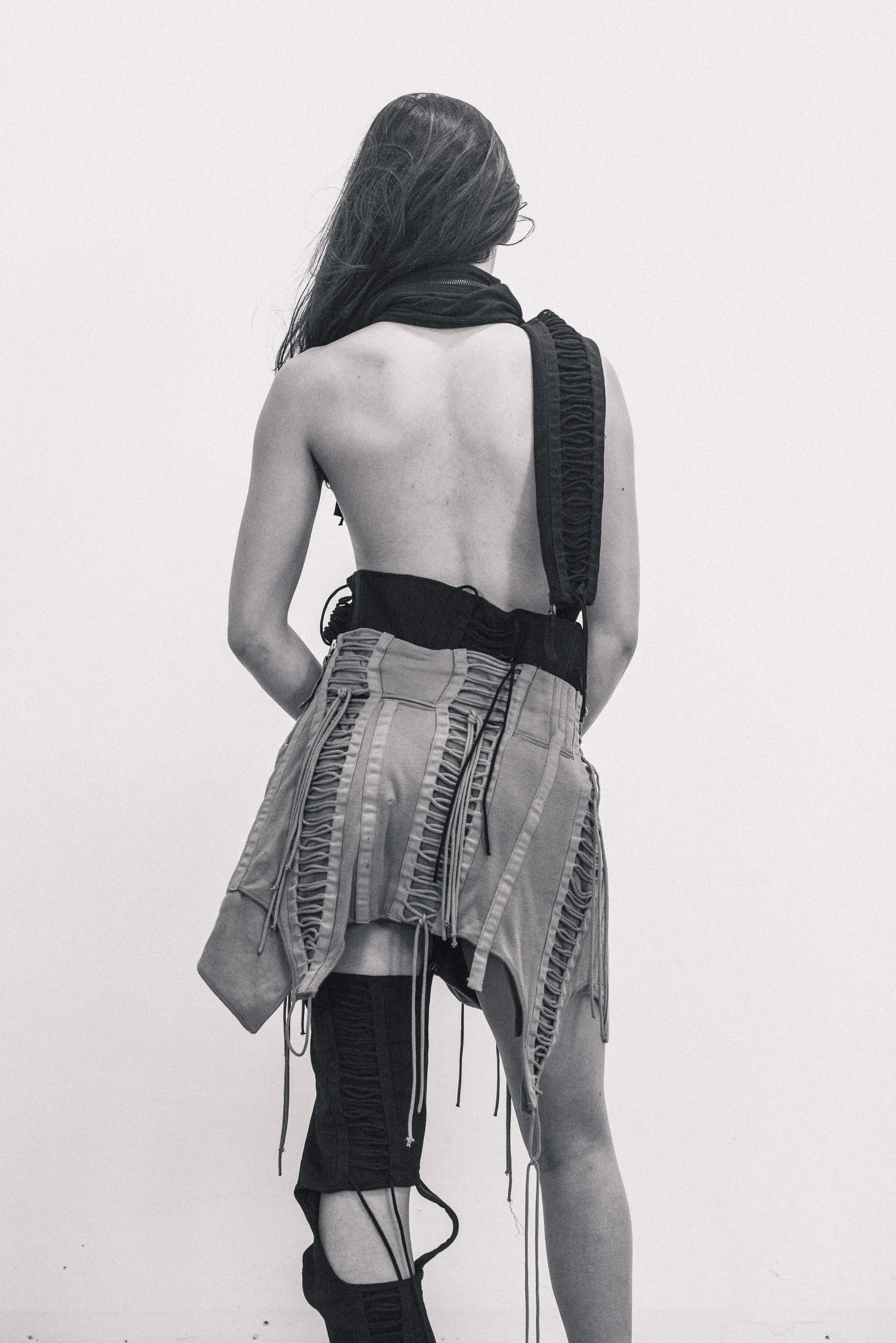 Helmut Lang AW03 Layered Aviator Skirt