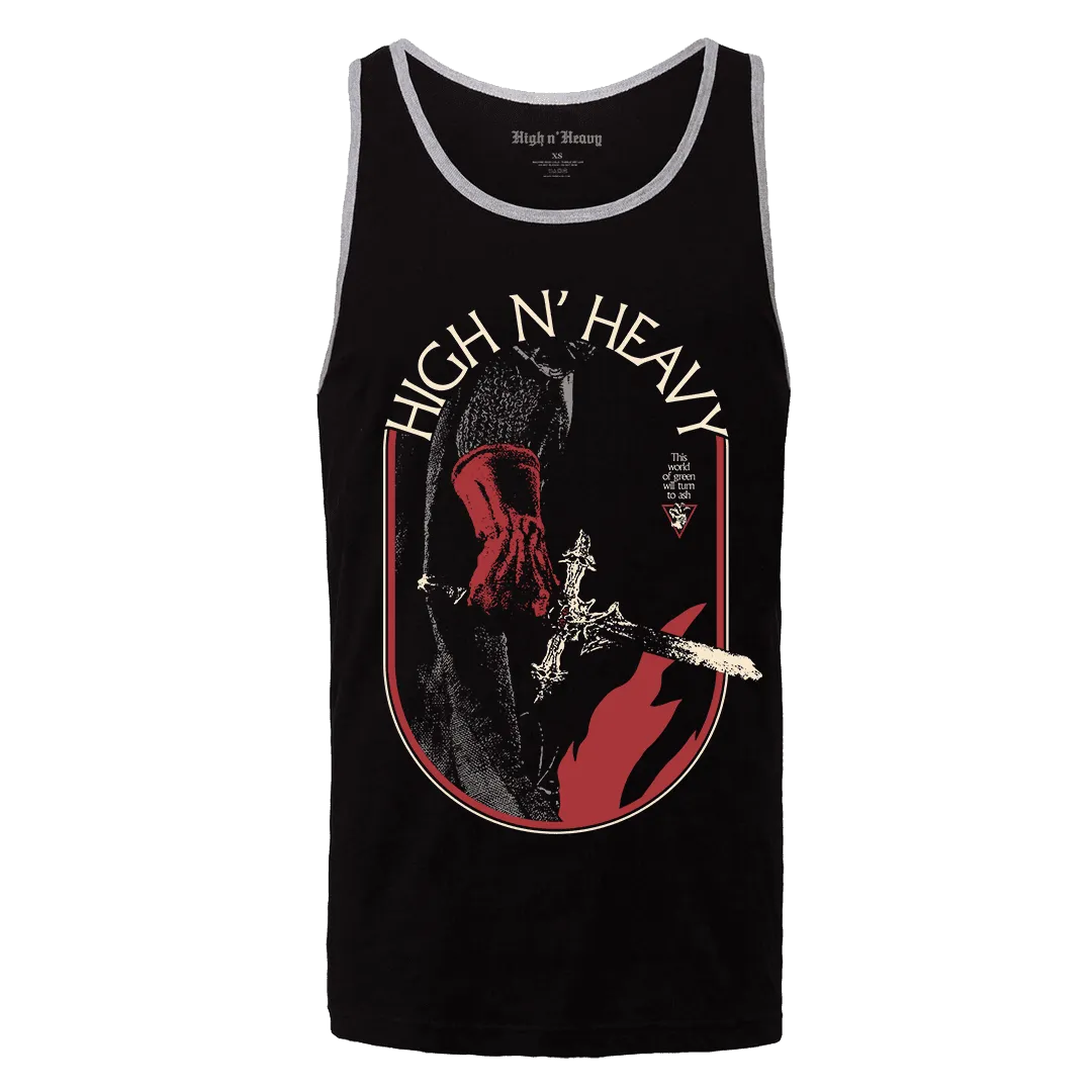High n’ Heavy - Knight’s Grip Tank Top - Black/Grey