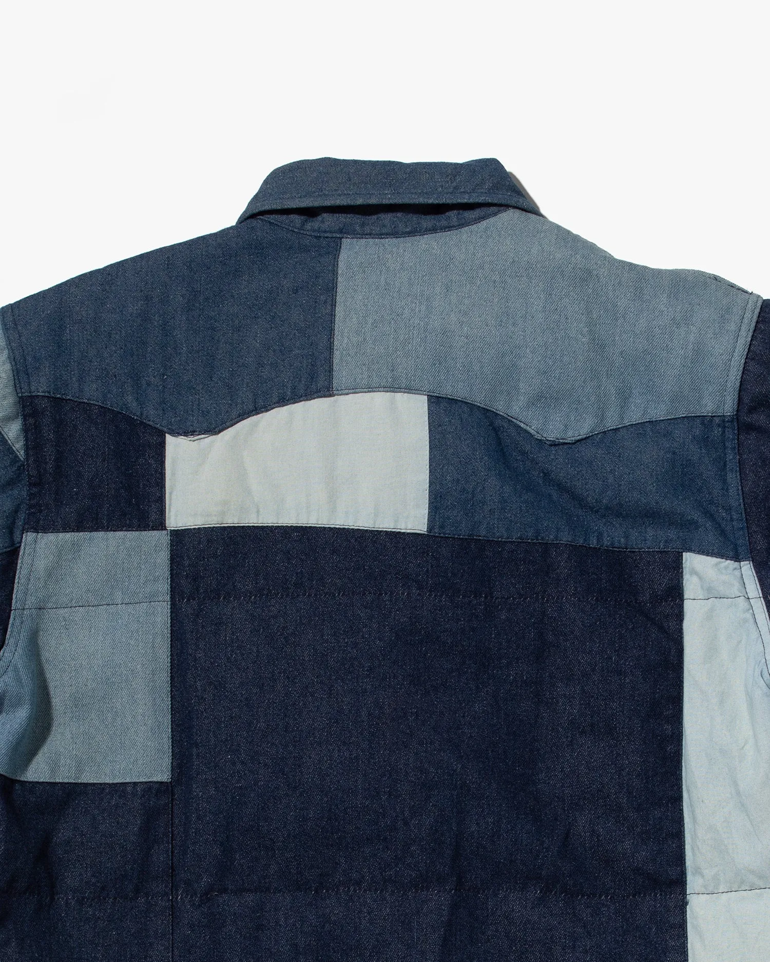 Japanese Repro Denim Baker's Coat, Hollywood Ranch, Patchwork - M