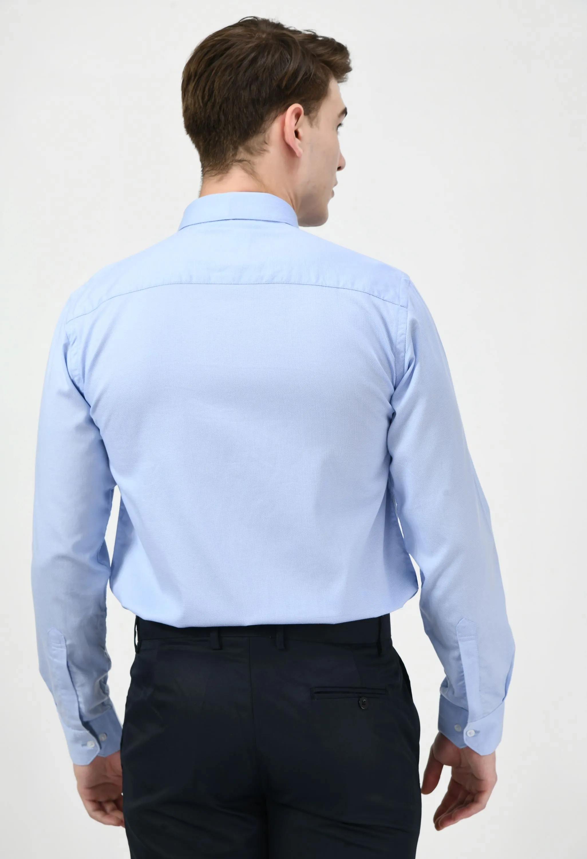 Men's Textured Cotton Full Sleeve Formal Shirt