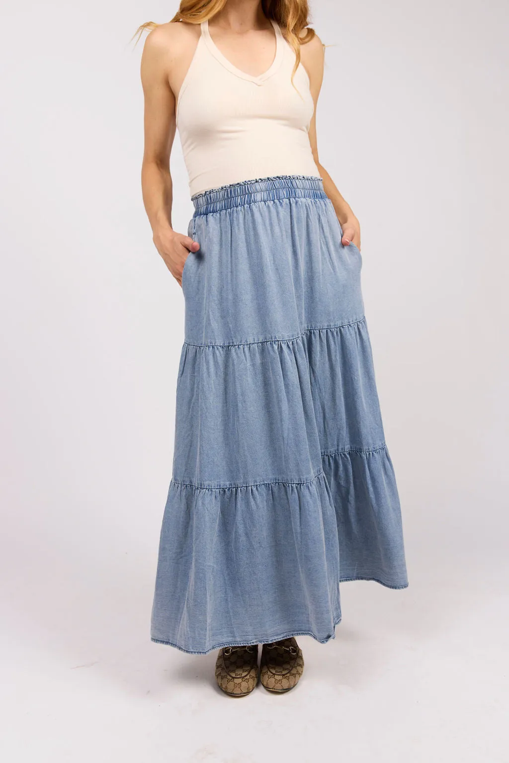 Nashville Denim Skirt