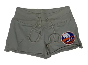 New York Islanders Retro Brand WOMEN'S Gray Drawstring Sweatpant Shorts