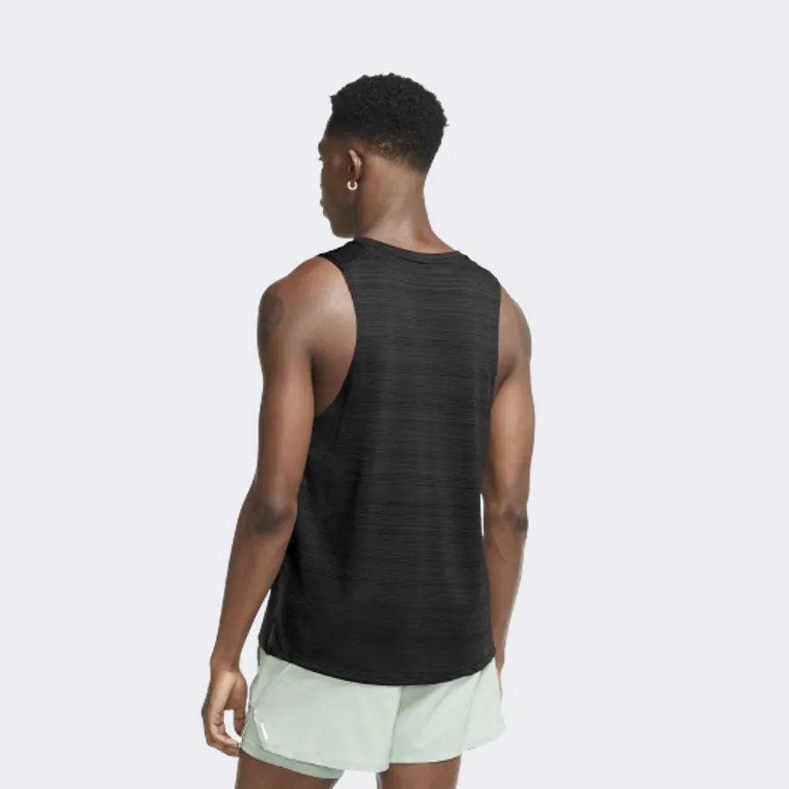 Nike Dri-Fit Miler Men Running Tank Black