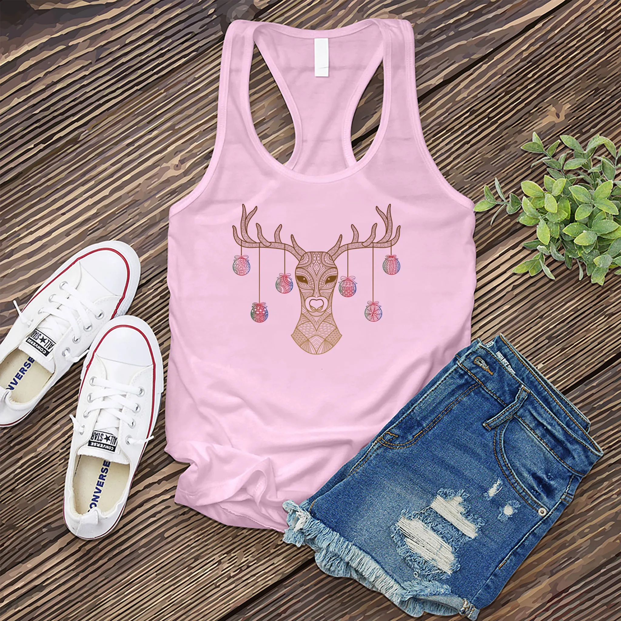 Ornament Reindeer Women's Tank Top
