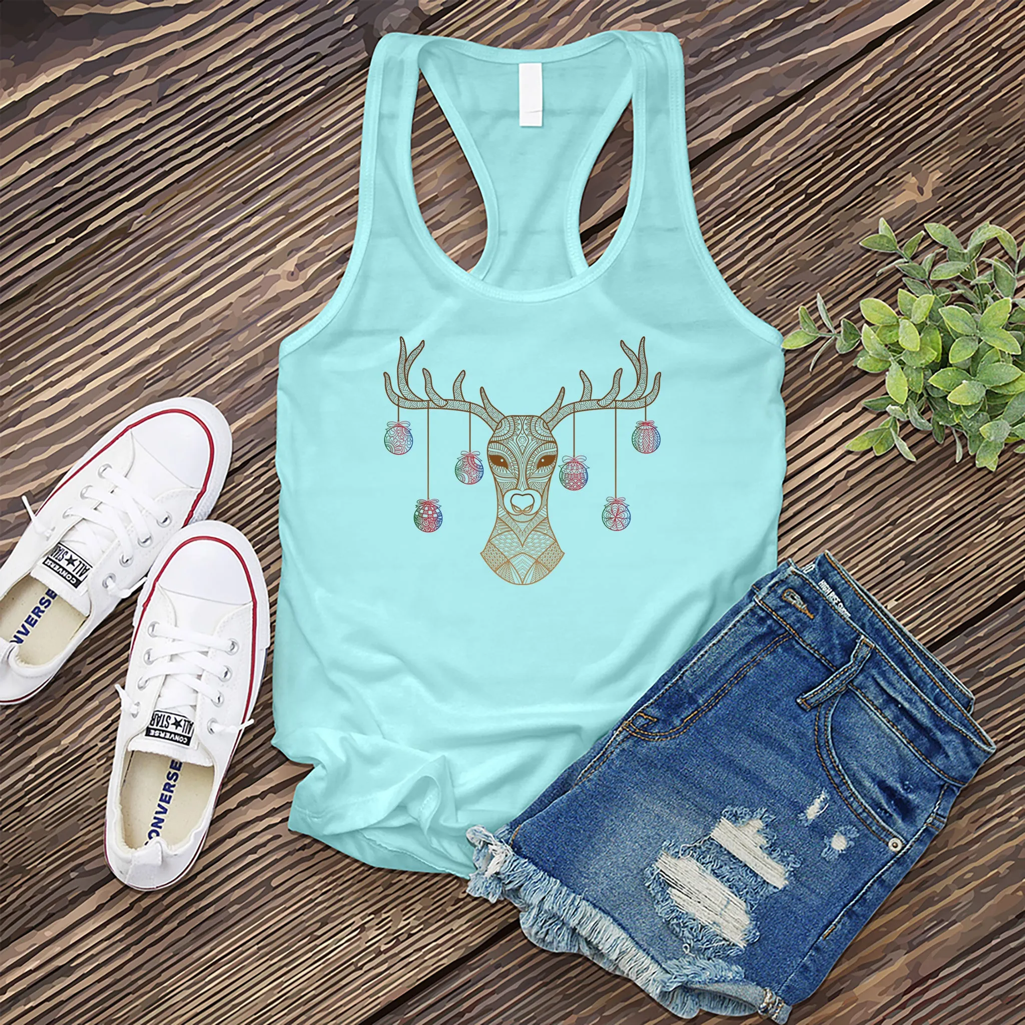 Ornament Reindeer Women's Tank Top