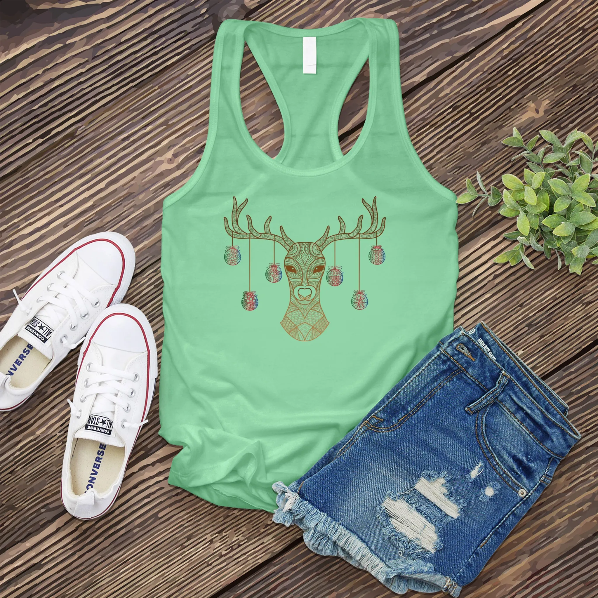 Ornament Reindeer Women's Tank Top