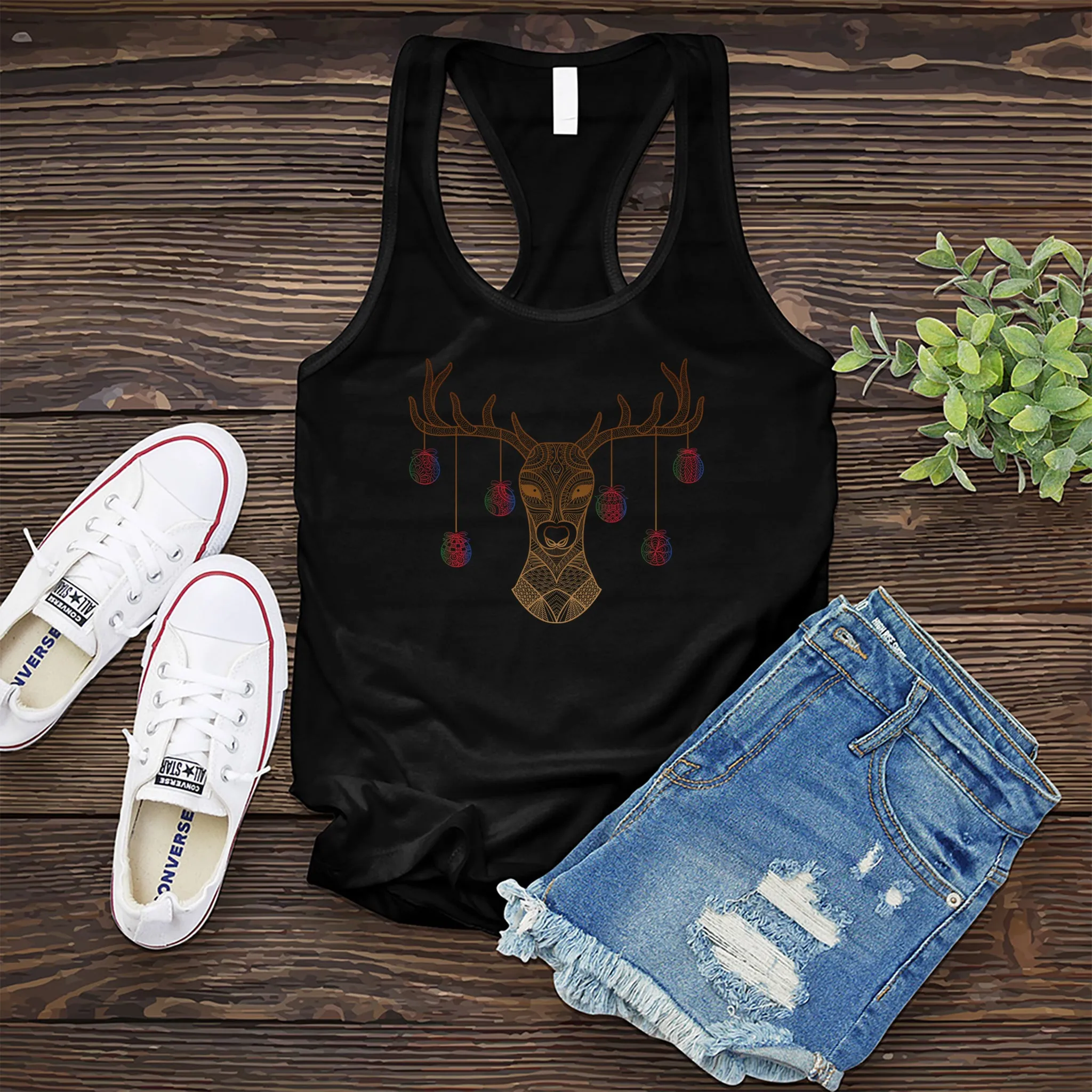 Ornament Reindeer Women's Tank Top