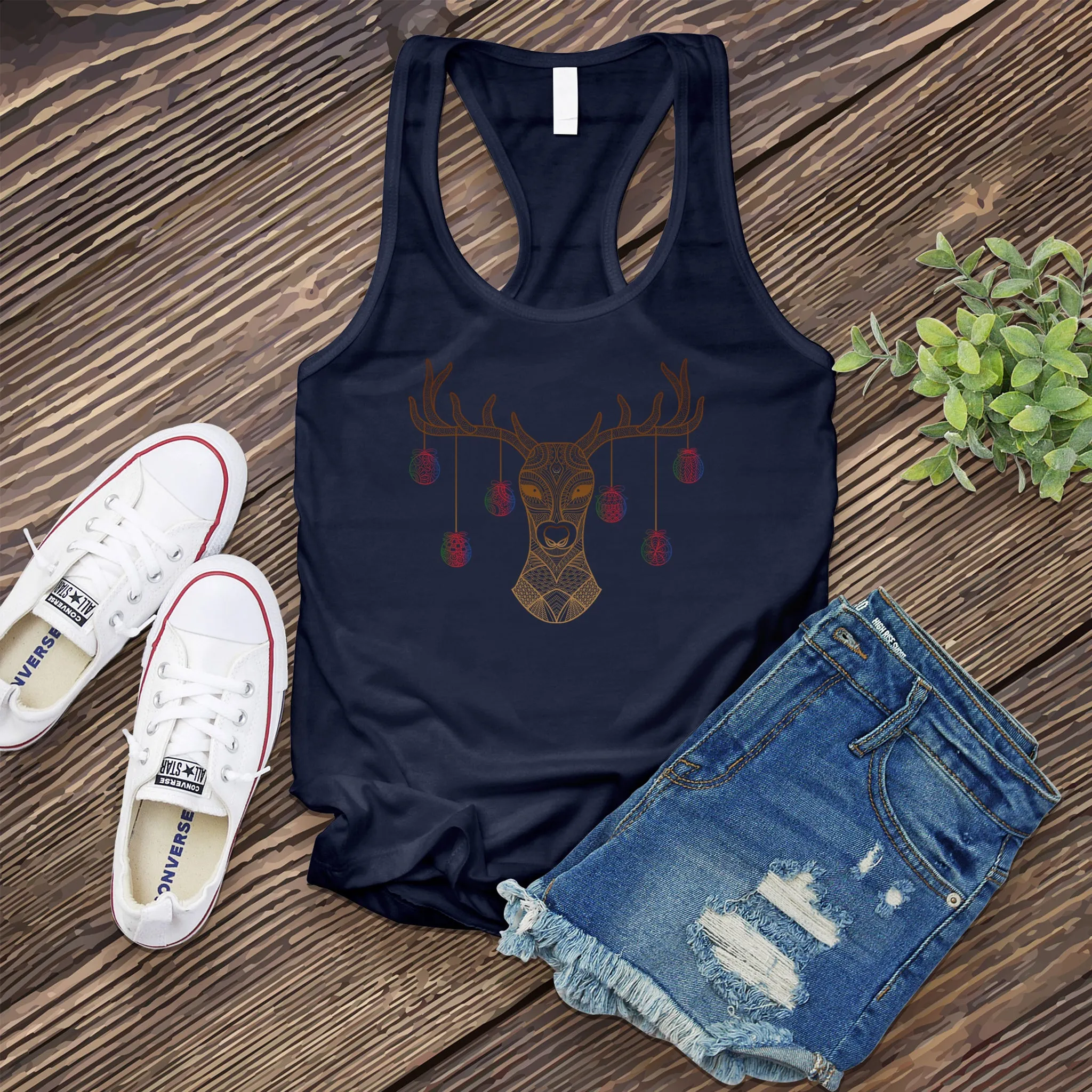 Ornament Reindeer Women's Tank Top