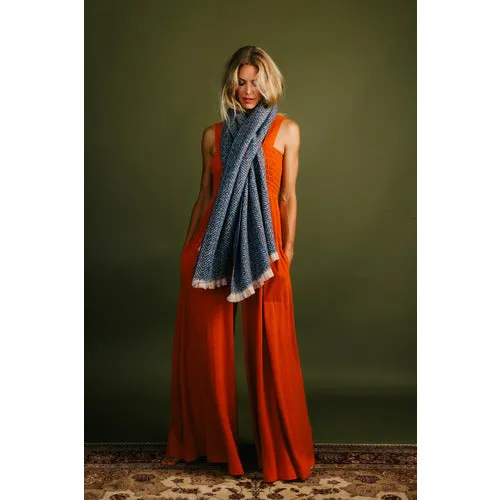 Powder Nicolette Cosy Scarf in Navy