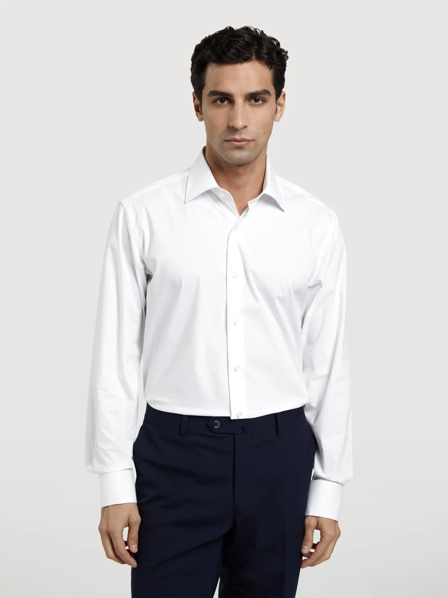 Regular fit k-easy plain poplin comfort formal shirt