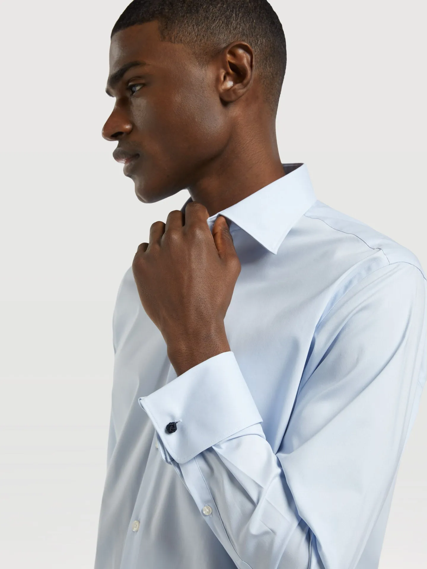 Regular fit k-easy plain poplin comfort formal shirt
