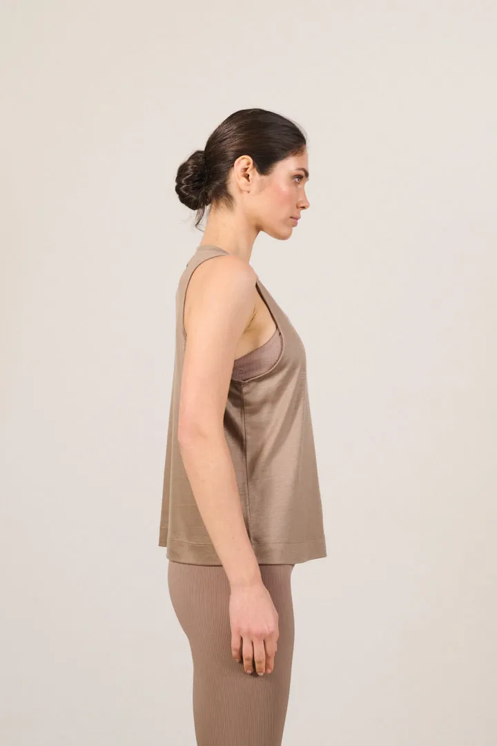 STEVIE wide fit tank top - Fossil