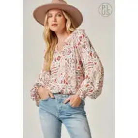 Trendy Print Top