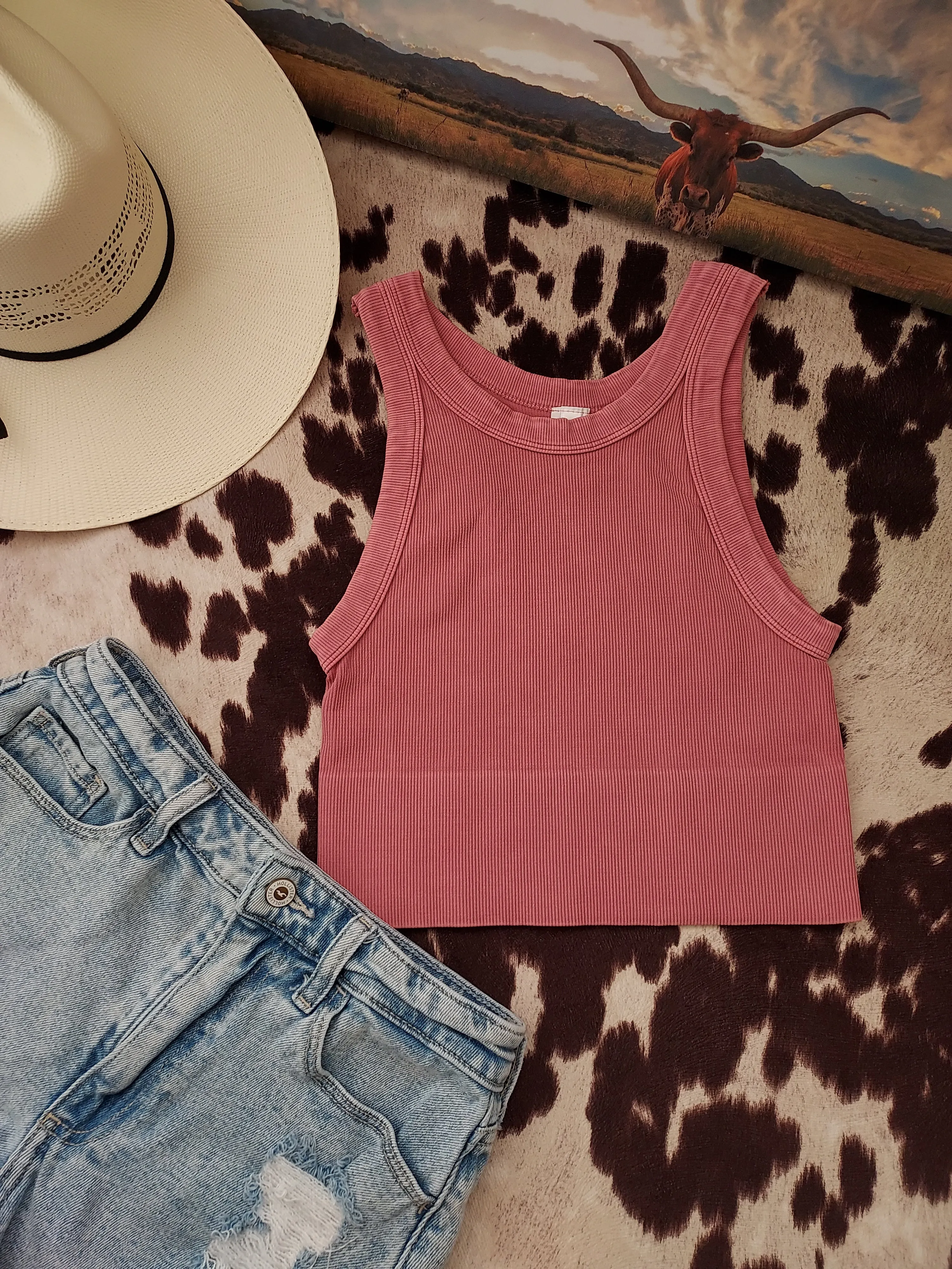 Vintage dried rose high neck