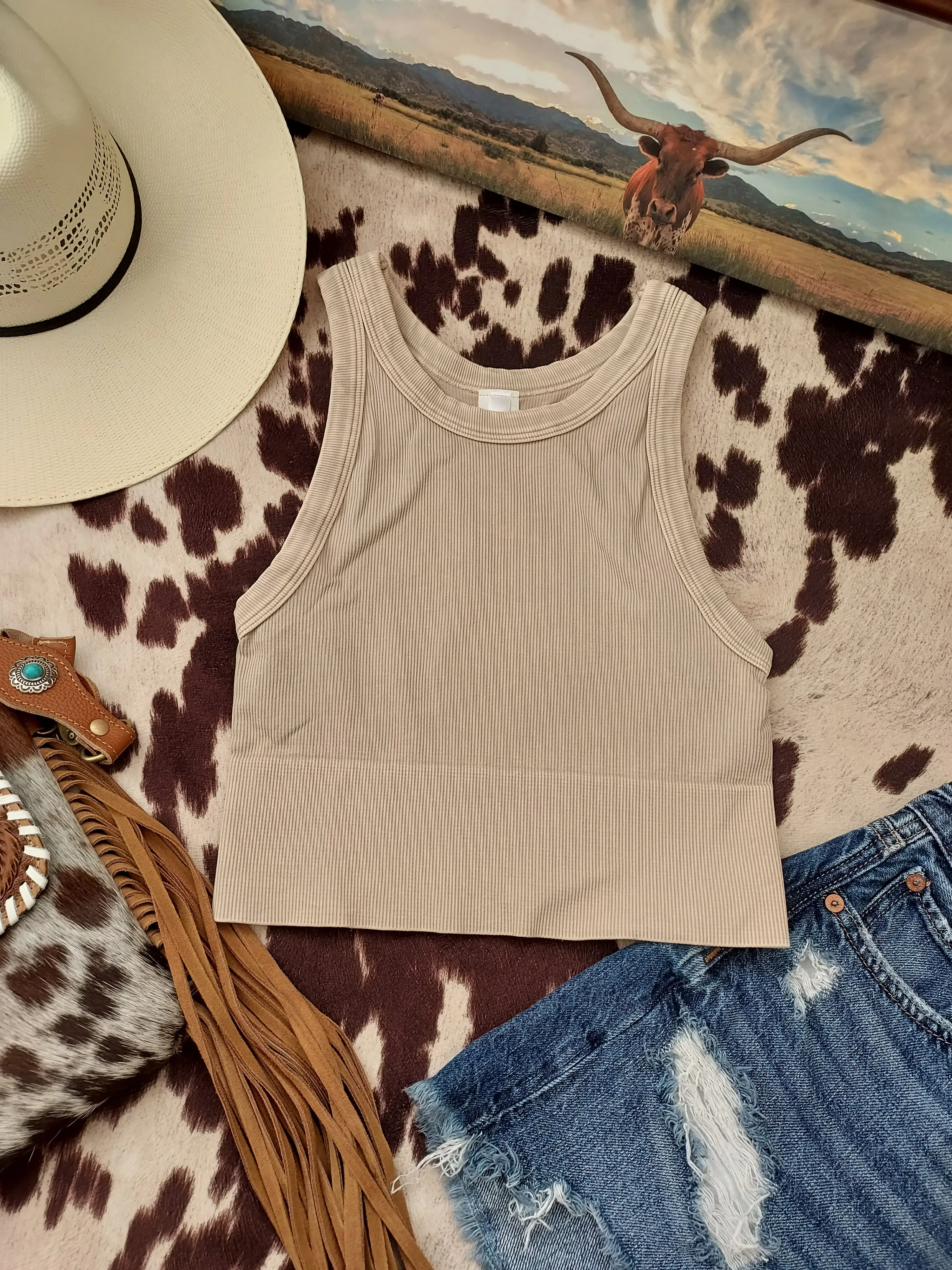 Vintage dried rose high neck