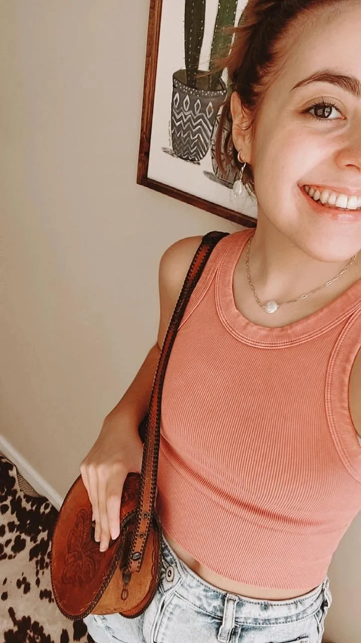 Vintage dried rose high neck