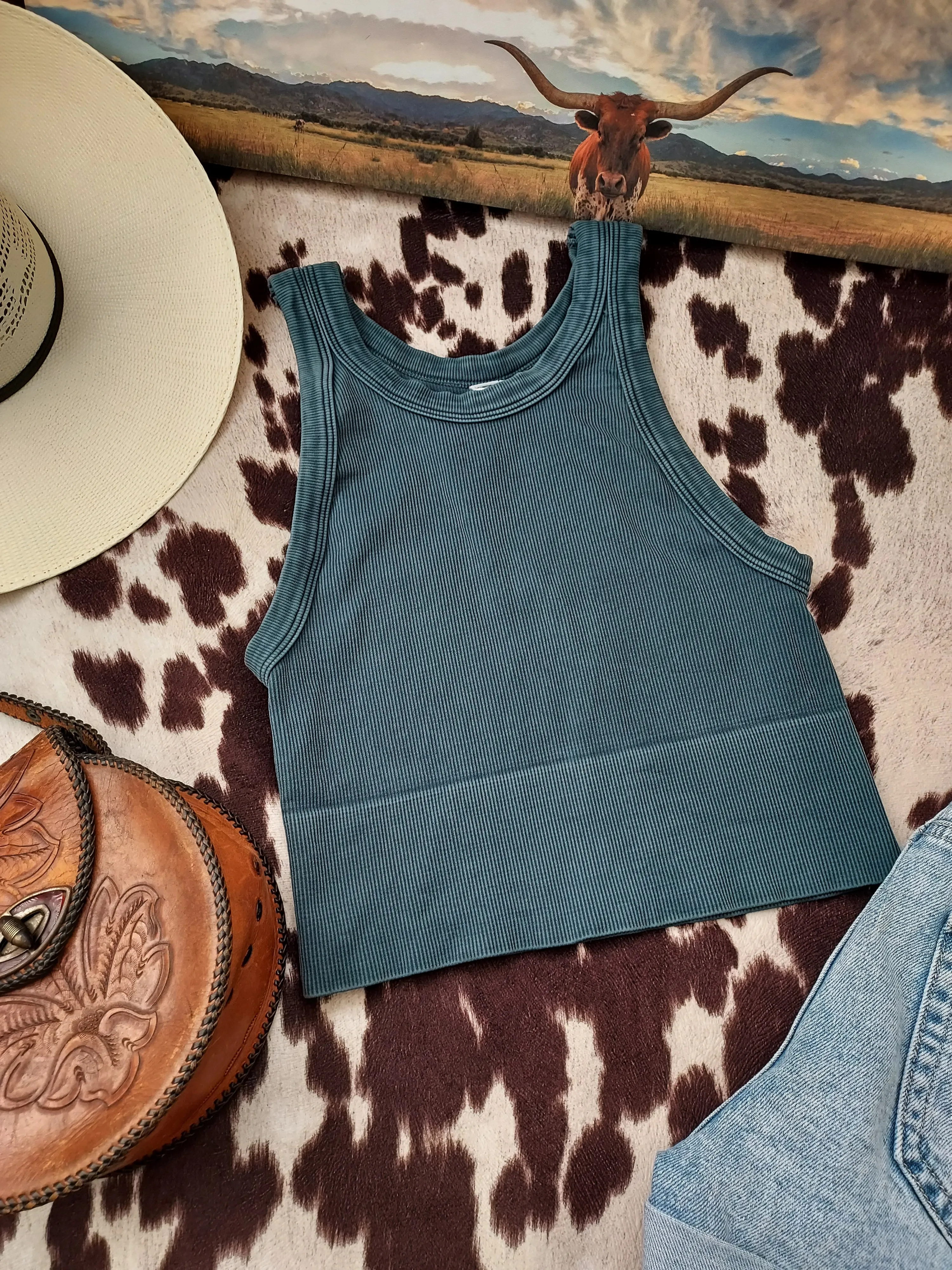 Vintage dried rose high neck