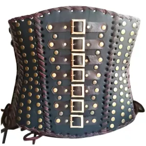 Women’s Gothic Steampunk Corset Top – Vintage Steel-Boned Bustier